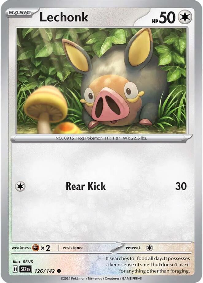 Lechonk [126/142] - (Stellar Crown) Reverse Holofoil