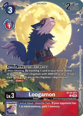 Loogamon (Legend Pack 2024) [BT15-071 C] [Exceed Apocalypse] Foil
