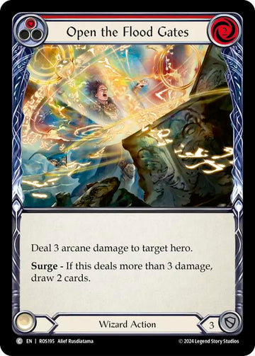 Open the Flood Gates (Red) [ROS195] [Rosetta] Rainbow Foil