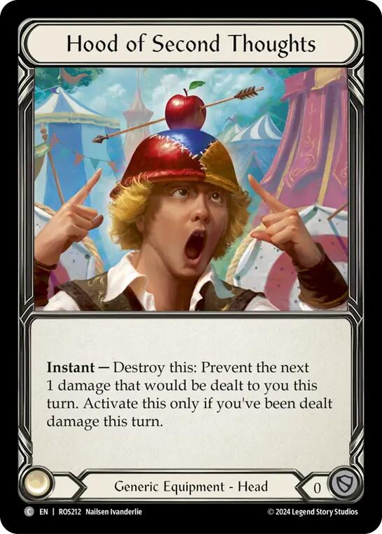 Hood of Second Thoughts [ROS212] [Rosetta] Cold Foil