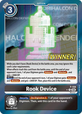 Rook Device (Store Tournament 2024 Oct. - Dec. Winner Pack) [P-159 P] [Digimon Promotion Cards] Foil