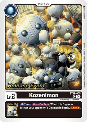 Kozenimon [BT18-005-U] [Release Special Booster 2.0 Pre-Release Cards] Foil