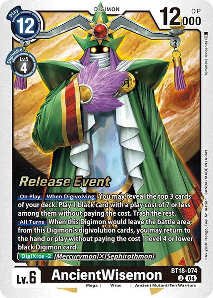 AncientWisemon [BT18-074 U] [Release Special Booster 2.0 Celebration Event Cards] Foil