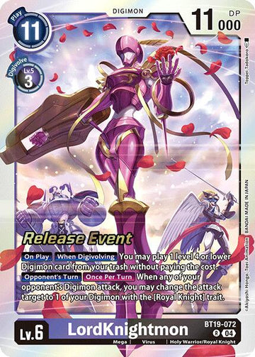 LordKnightmon [BT19-072 R] [Release Special Booster 2.0 Celebration Event Cards] Foil