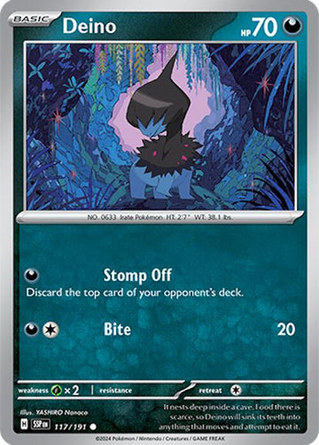 Deino [117/191] - (Surging Sparks) Reverse Holofoil