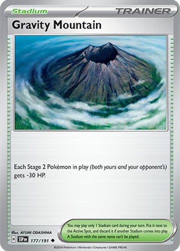 Gravity Mountain [177/191] - (Surging Sparks) Reverse Holofoil