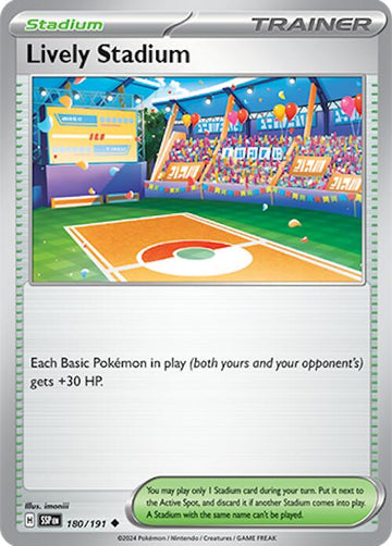 Lively Stadium [180/191] - (Surging Sparks) Reverse Holofoil