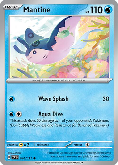 Mantine [040/191] - (Surging Sparks) Reverse Holofoil