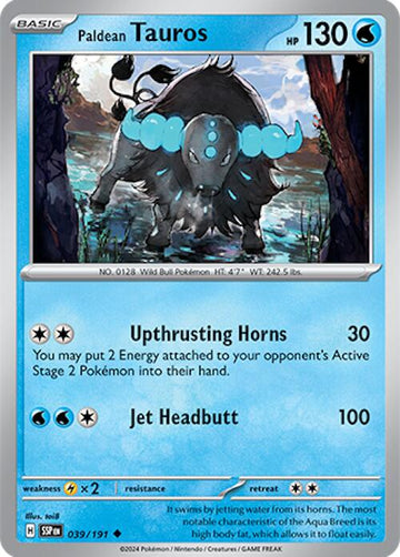 Paldean Tauros [039/191] - (Surging Sparks) Reverse Holofoil