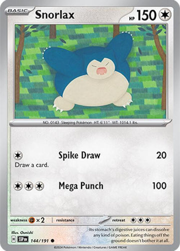 Snorlax [144/191] - (Surging Sparks) Reverse Holofoil