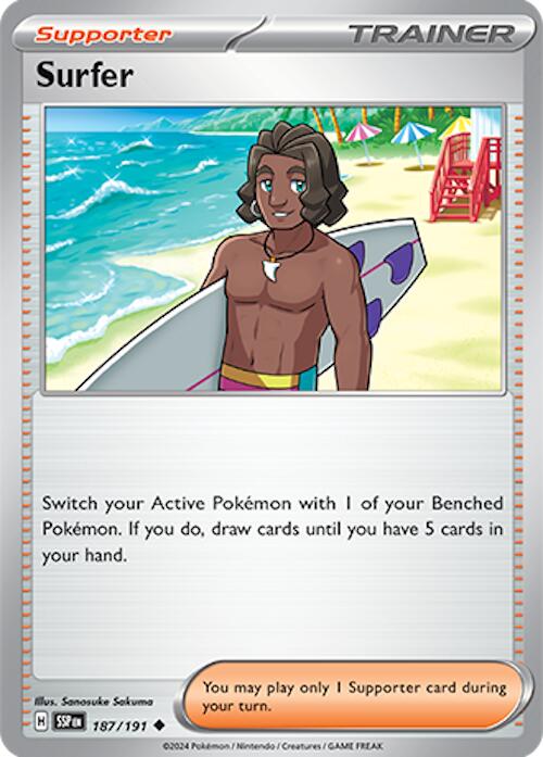 Surfer [187/191] - (Surging Sparks) Reverse Holofoil
