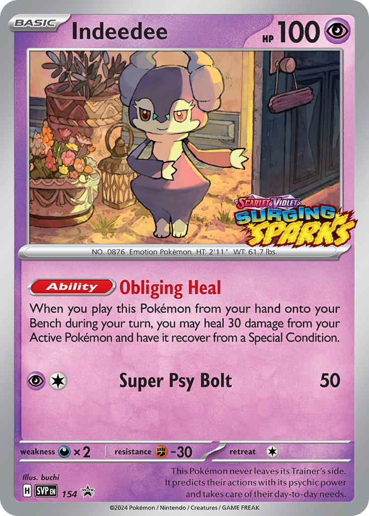 Indeedee - 154 [154] [Scarlet & Violet Promo Cards] Holofoil