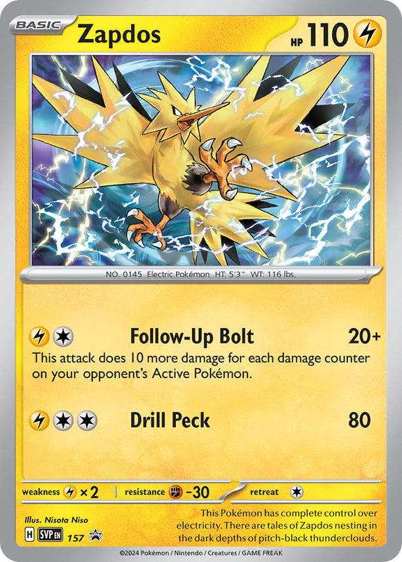 Zapdos - 157 [157] [Scarlet & Violet Promo Cards] Holofoil