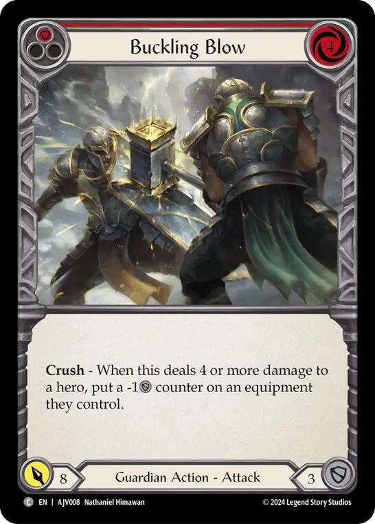 Buckling Blow (Red) [AJV008] [Armory Deck: Jarl Vetreidi]