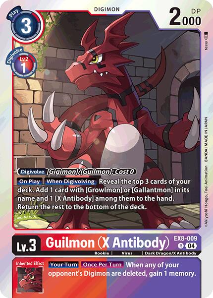 Guilmon (X Antibody) [EX8-009 R] [Chain of Liberation] Foil