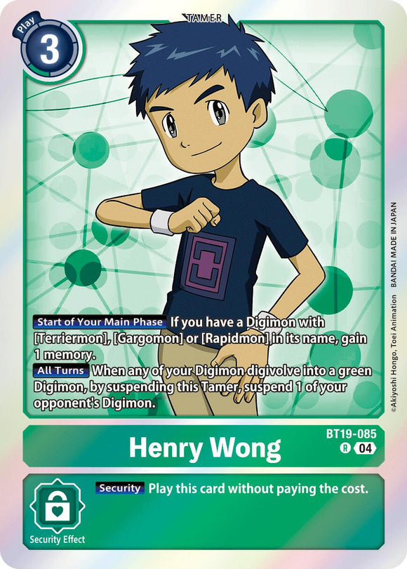 Henry Wong [BT19-085 R] [Release Special Booster 2.5] Foil