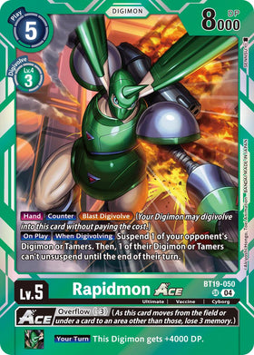Rapidmon ACE [BT19-050 SR] [Release Special Booster 2.5] Foil