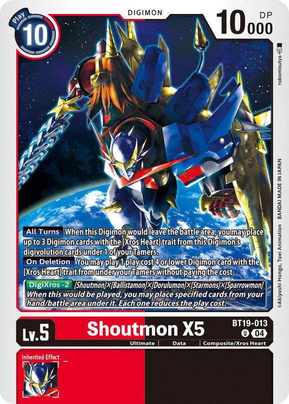 Shoutmon X5 [BT19-013 U] [Release Special Booster 2.5]