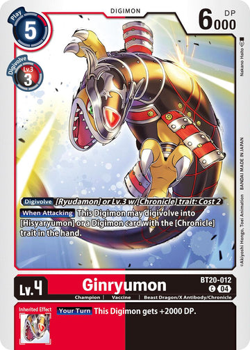 Ginryumon [BT20-012 C] [Release Special Booster 2.5]