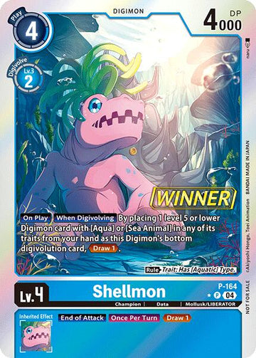 Shellmon (Store Tournament 2025 Vol.1 Winner Pack) [P-164 P] [Digimon Promotion Cards] Foil