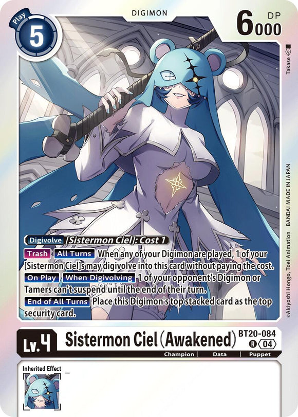 Sistermon Ciel (Awakened) [BT20-084 R] [Release Special Booster 2.5] Foil