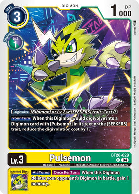 Pulsemon [BT20-029 C] [Release Special Booster 2.5]