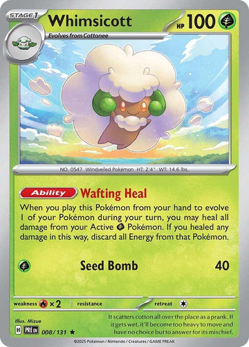 Whimsicott [008/131] [Prismatic Evolutions] Reverse Holofoil