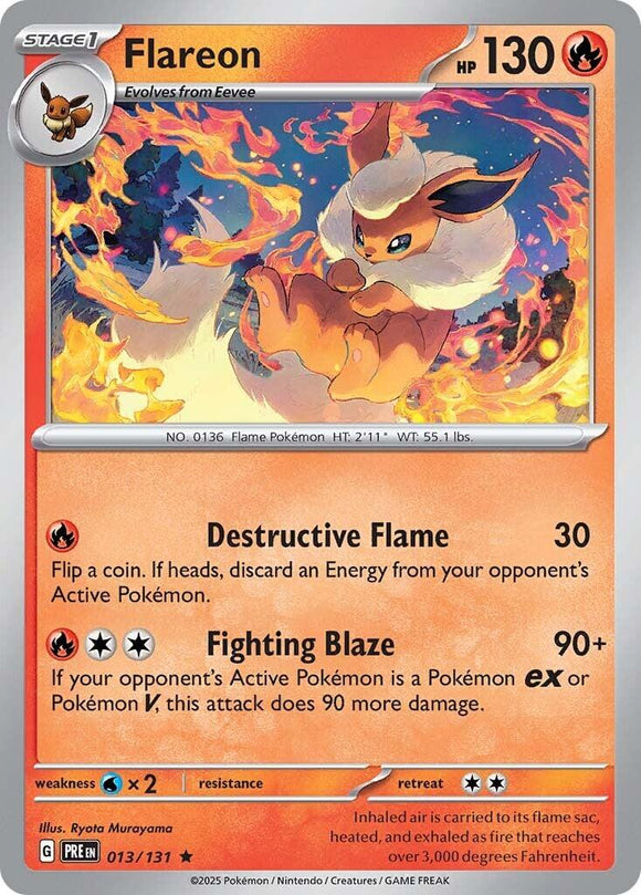 Flareon [013/131] - (Prismatic Evolutions) Holofoil