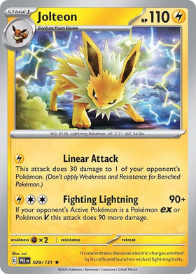 Jolteon [029/131] [Prismatic Evolutions] Reverse Holofoil