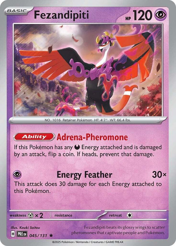 Fezandipiti [045/131] - (Prismatic Evolutions) Reverse Holofoil