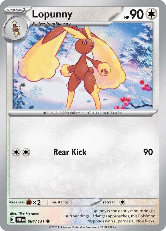 Lopunny [084/131] [Prismatic Evolutions] Reverse Holofoil