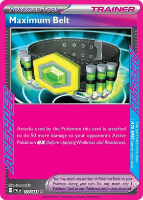 Maximum Belt [117/131] [Prismatic Evolutions] Holofoil