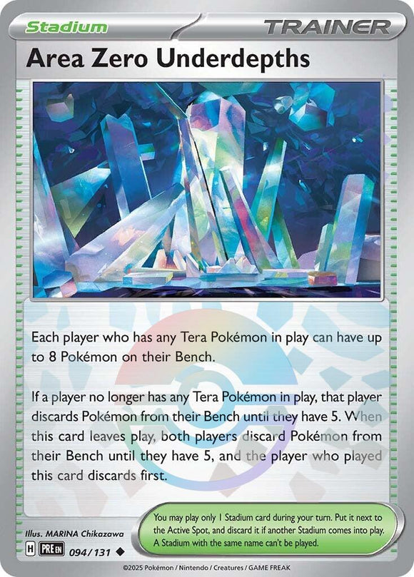 Area Zero Underdepths (Poke Ball Pattern) [094/131] - (Prismatic Evolutions) Holofoil