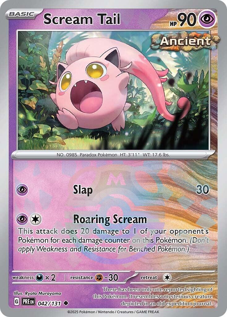 Scream Tail (Master Ball Pattern) [042/131] [Prismatic Evolutions] Holofoil
