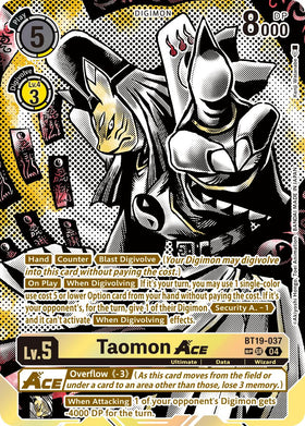 Taomon ACE (Textured) [BT19-037 SR] [Release Special Booster 2.5] Foil
