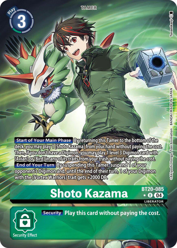 Shoto Kazama (Alternate Art) [BT20-085 R] [Release Special Booster 2.5] Foil