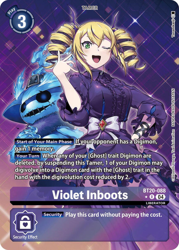 Violet Inboots - BT20-088 (Alternate Art) [BT20-088 R] [Release Special Booster 2.5] Foil