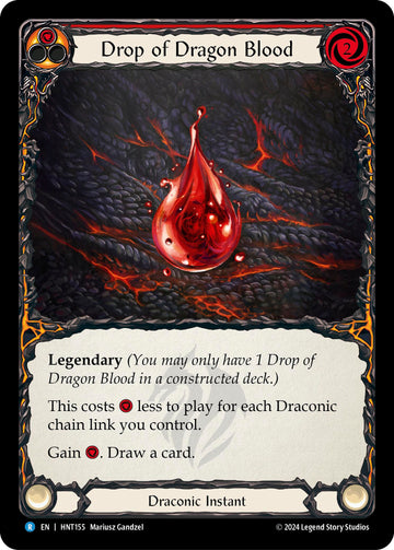 Drop of Dragon Blood (Red) [HNT155] [The Hunted] Rainbow Foil