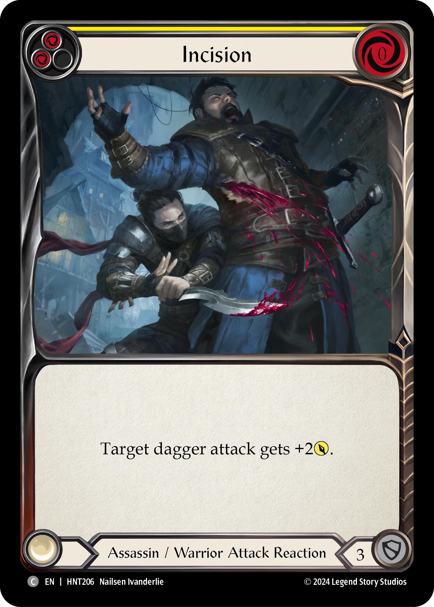 Incision (Yellow) [HNT206] [The Hunted] Rainbow Foil