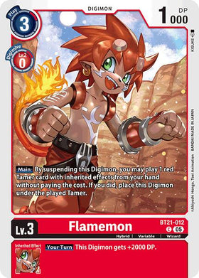 Flamemon [BT21-012 C] [World Convergence]