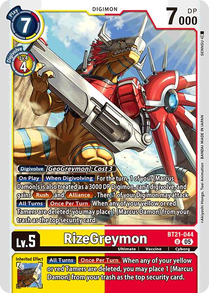RizeGreymon [BT21-044 U] [World Convergence]