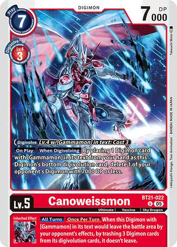 Canoweissmon [BT21-022 U] [World Convergence]