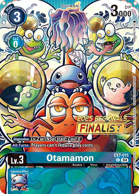 Otamamon (2025 Regionals Finalist) [EX7-015 U] [Digimon LIBERATOR] Foil
