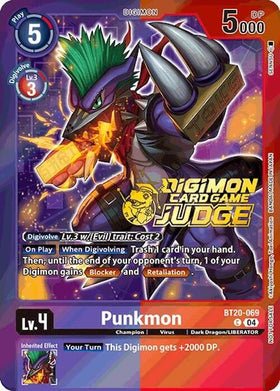Punkmon (Judge Pack 2025 Wave 1) [BT20-069 C] [Release Special Booster 2.5] Foil