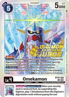 Omekamon (Judge Pack 2025 Wave 1) [BT20-083 R] [Release Special Booster 2.5] Foil