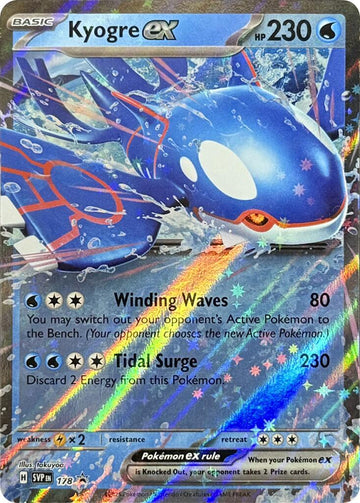 Kyogre ex - 178 [178] [Scarlet & Violet Promo Cards] Holofoil