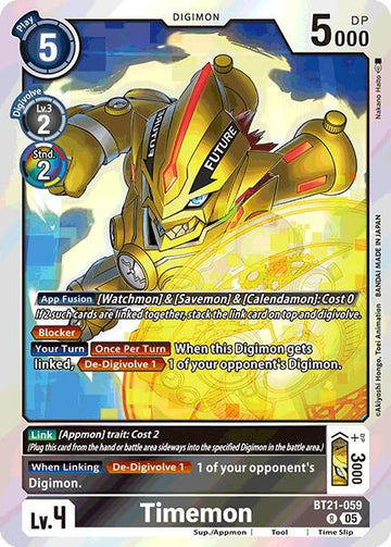 Timemon [BT21-059 R] [World Convergence] Foil
