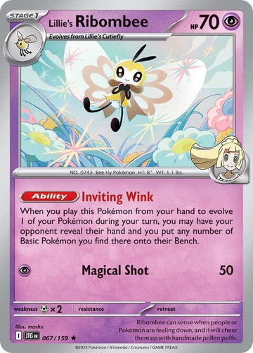 Lillie's Ribombee - 067/159 [067/159] [Journey Together] Reverse Holofoil
