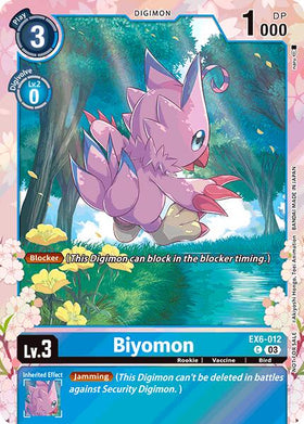 Biyomon (Regulation Battle Vol. 1) [EX6-012 C] [Infernal Ascension] Foil
