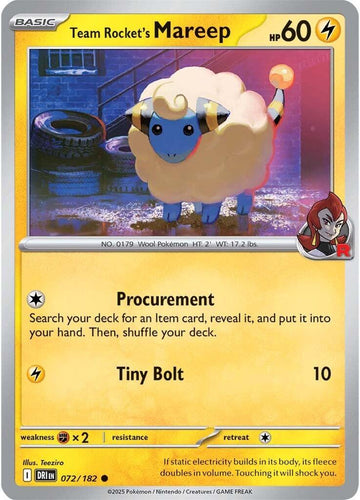 Team Rocket's Mareep [072/182] [Destined Rivals]